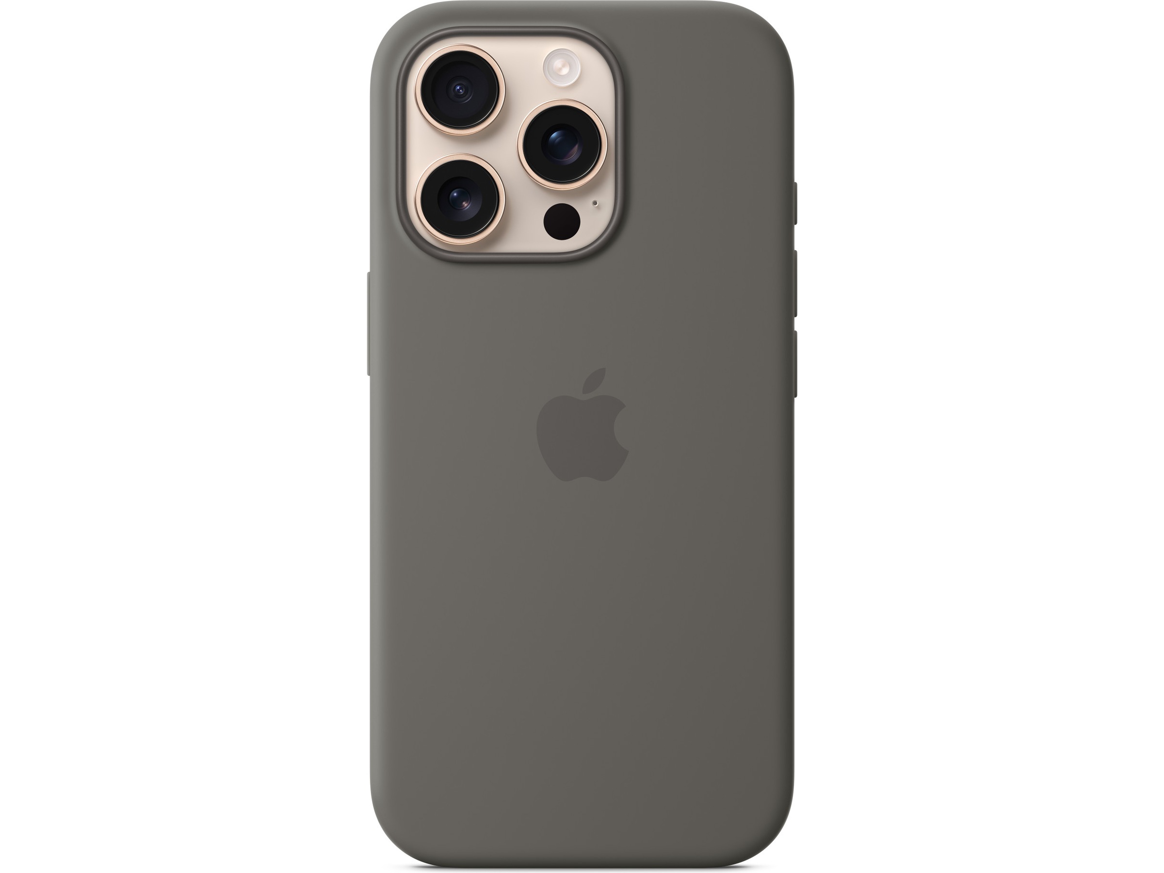 Apple iPhone 16 Pro Silikonecover (granitgrå) Mobilcover