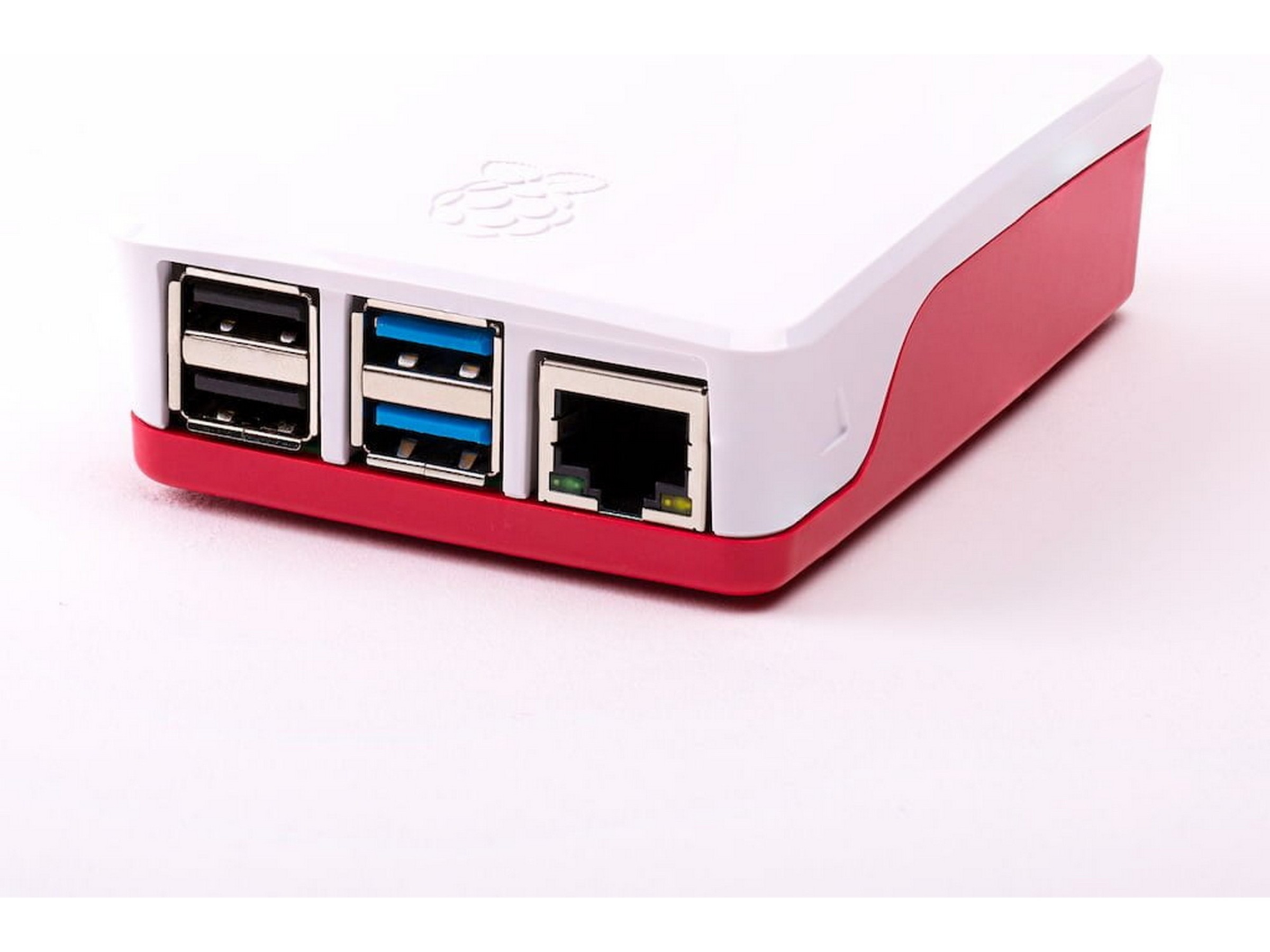 Raspberry Pi 4 B officiel case (rød/hvid) Tilbehør