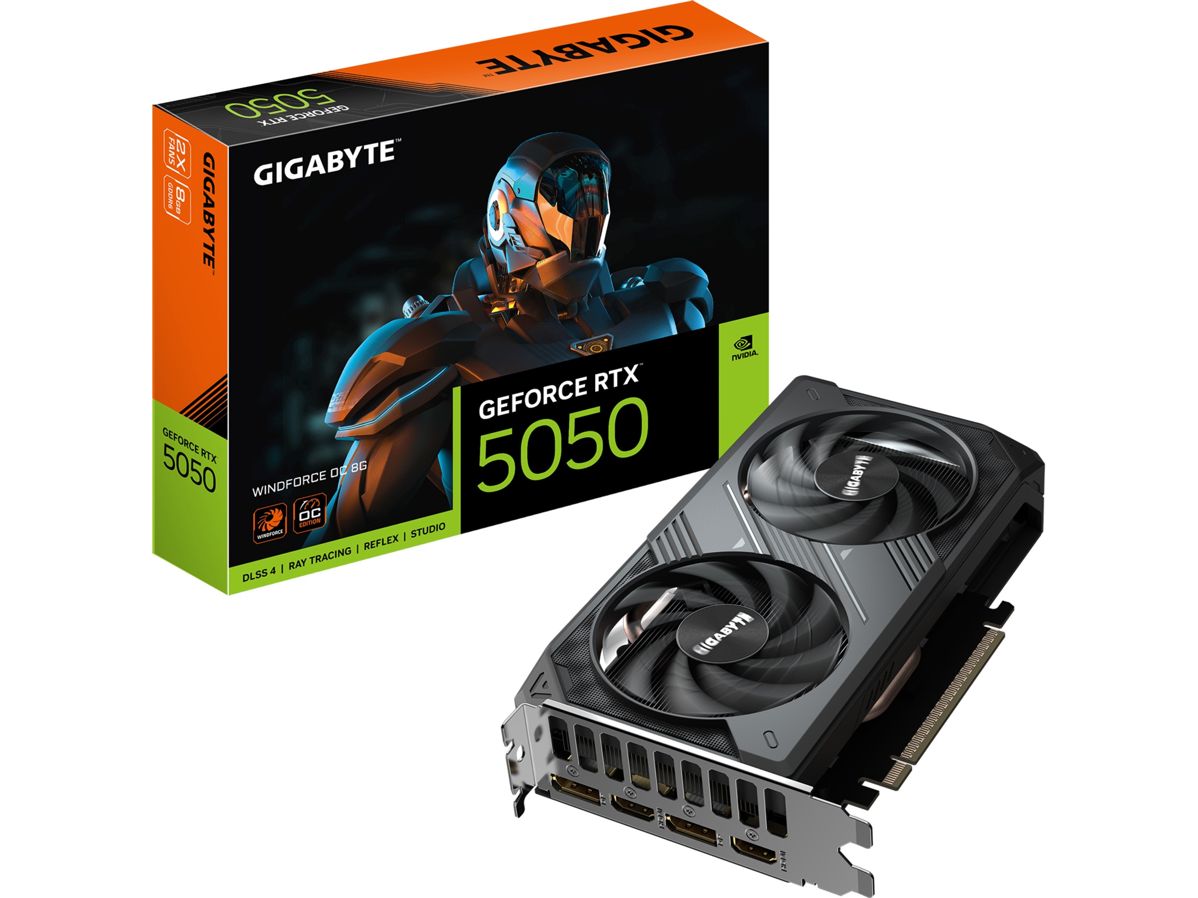 Gigabyte GeForce RTX 5050 Windforce OC 8G Grafikkort