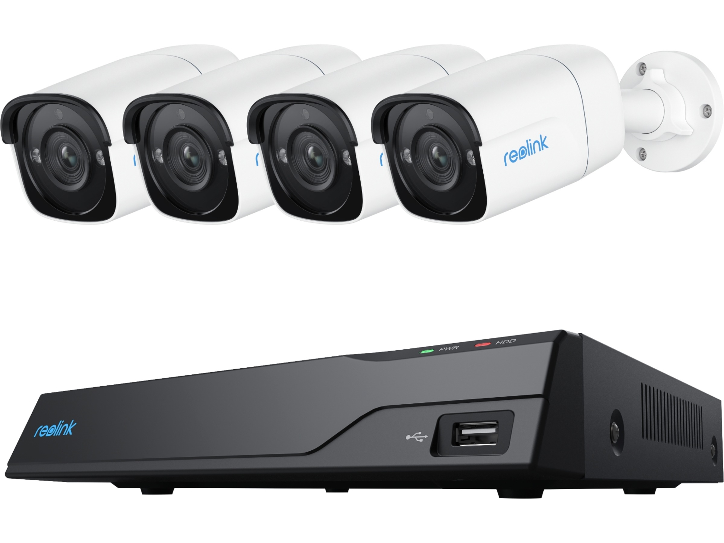 Reolink NVS8-5MB4 NVR med 4 kameraer Overvågningskameraer