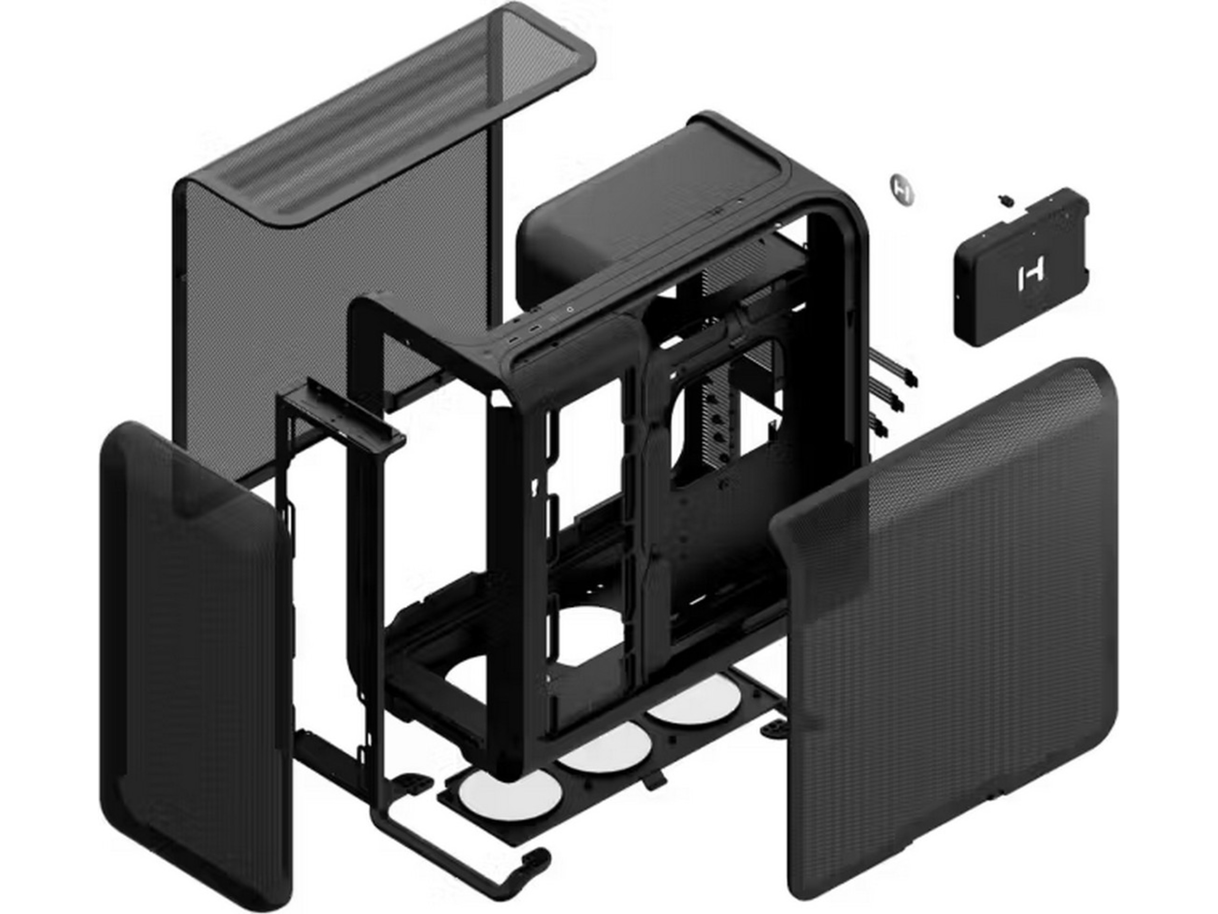 HYTE X50 Air Mid Tower (sort) Midi Tower