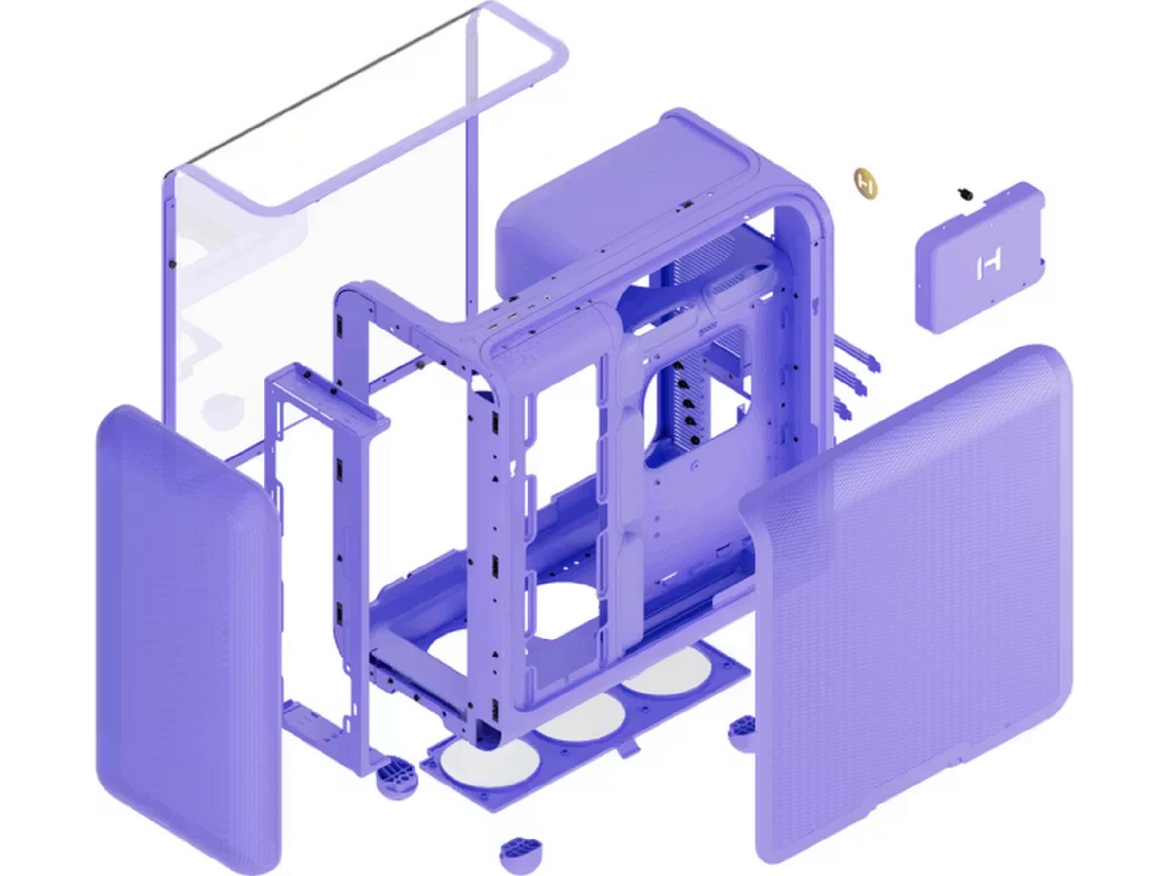 HYTE X50 Mid Tower (lilla) Midi Tower