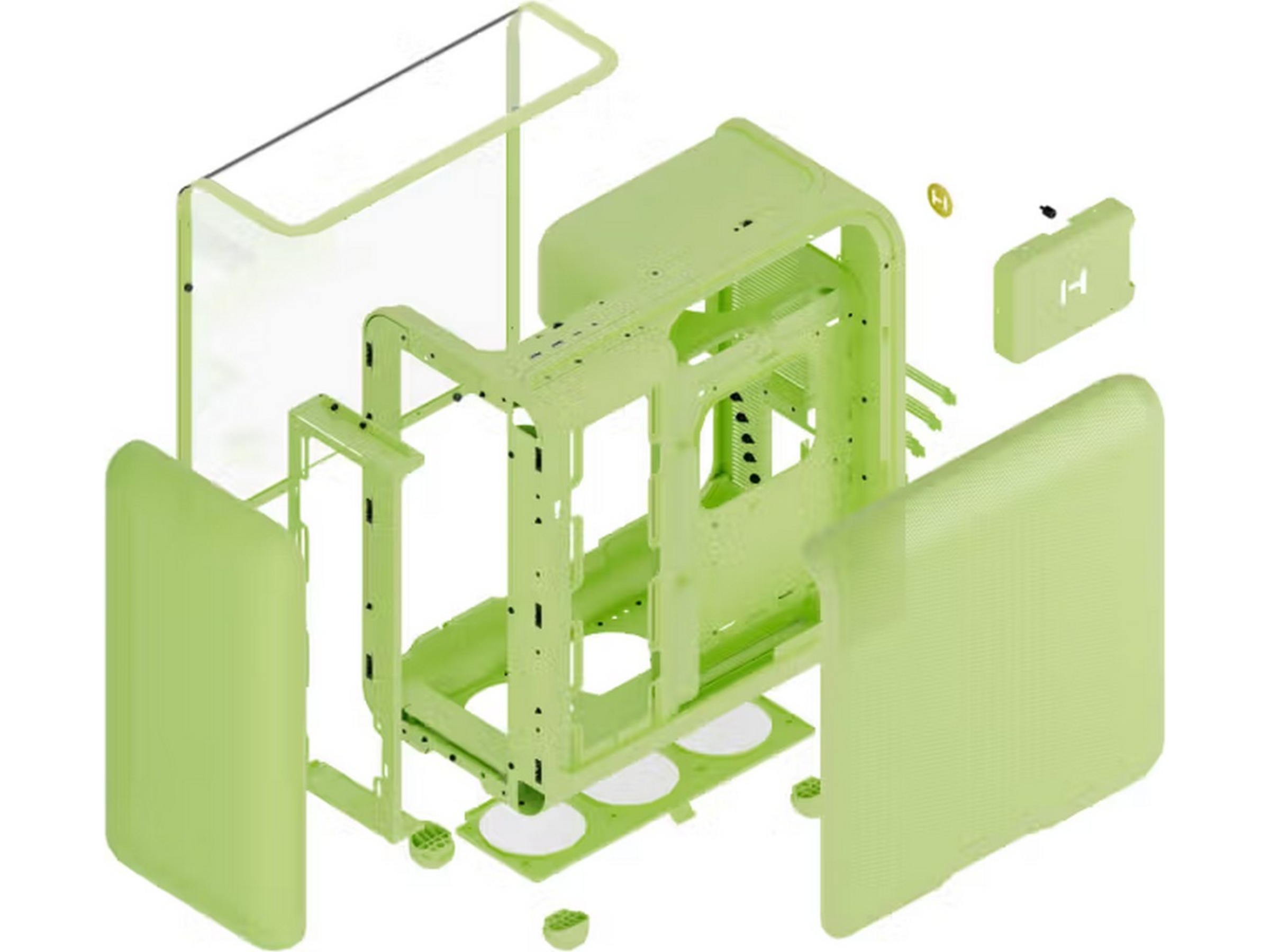 HYTE X50 Mid Tower (grøn) Midi Tower