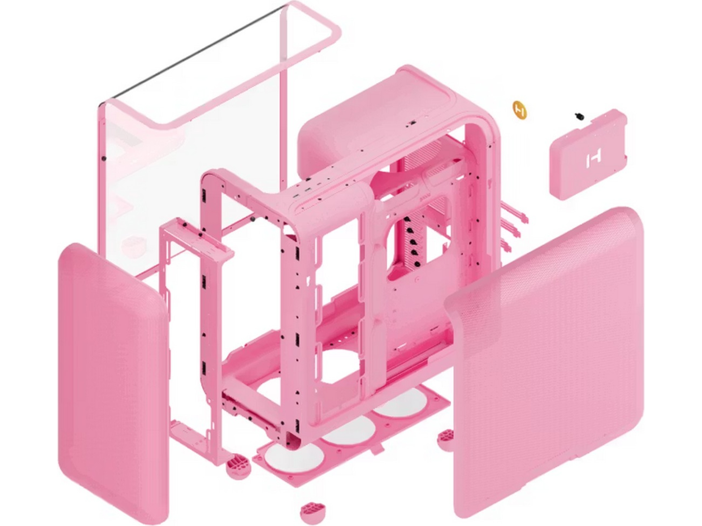 HYTE X50 Midi-Tower (pink) Midi Tower