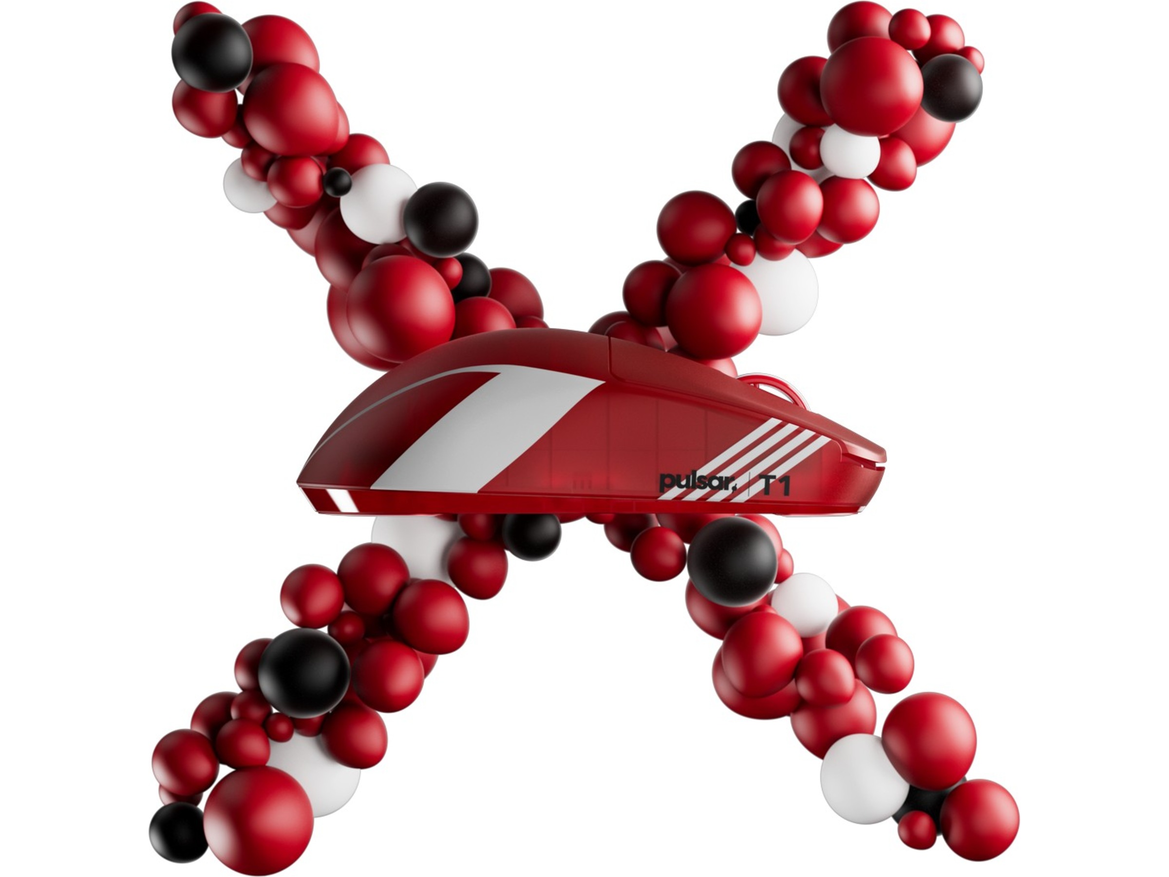 Pulsar X2 CRAZYLIGHT Mini trådløs gamingmus T1 Edition (rød) Gamingmus