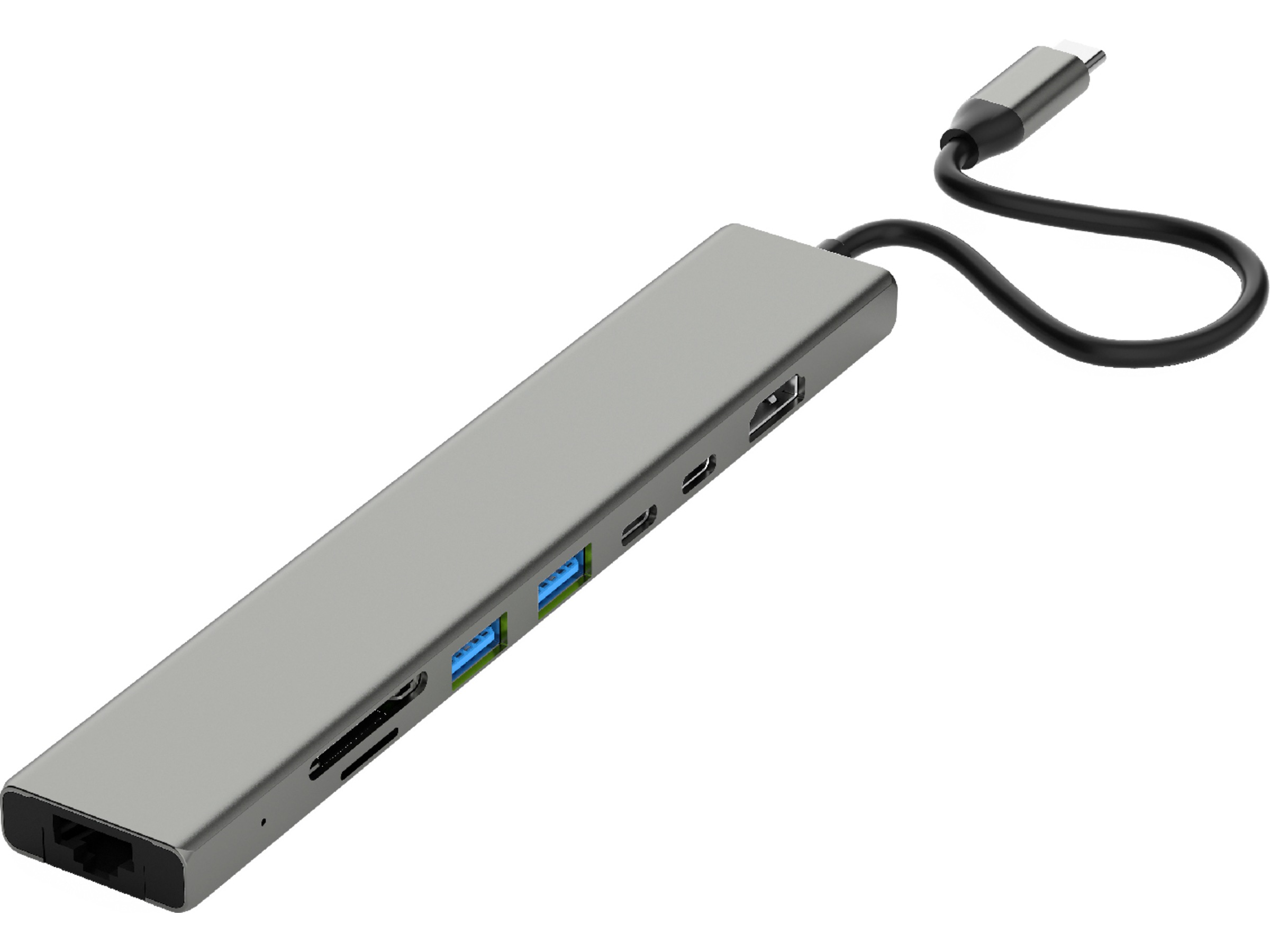 Andersson USB-C Hub (grå) Dockingstation og USB-hub