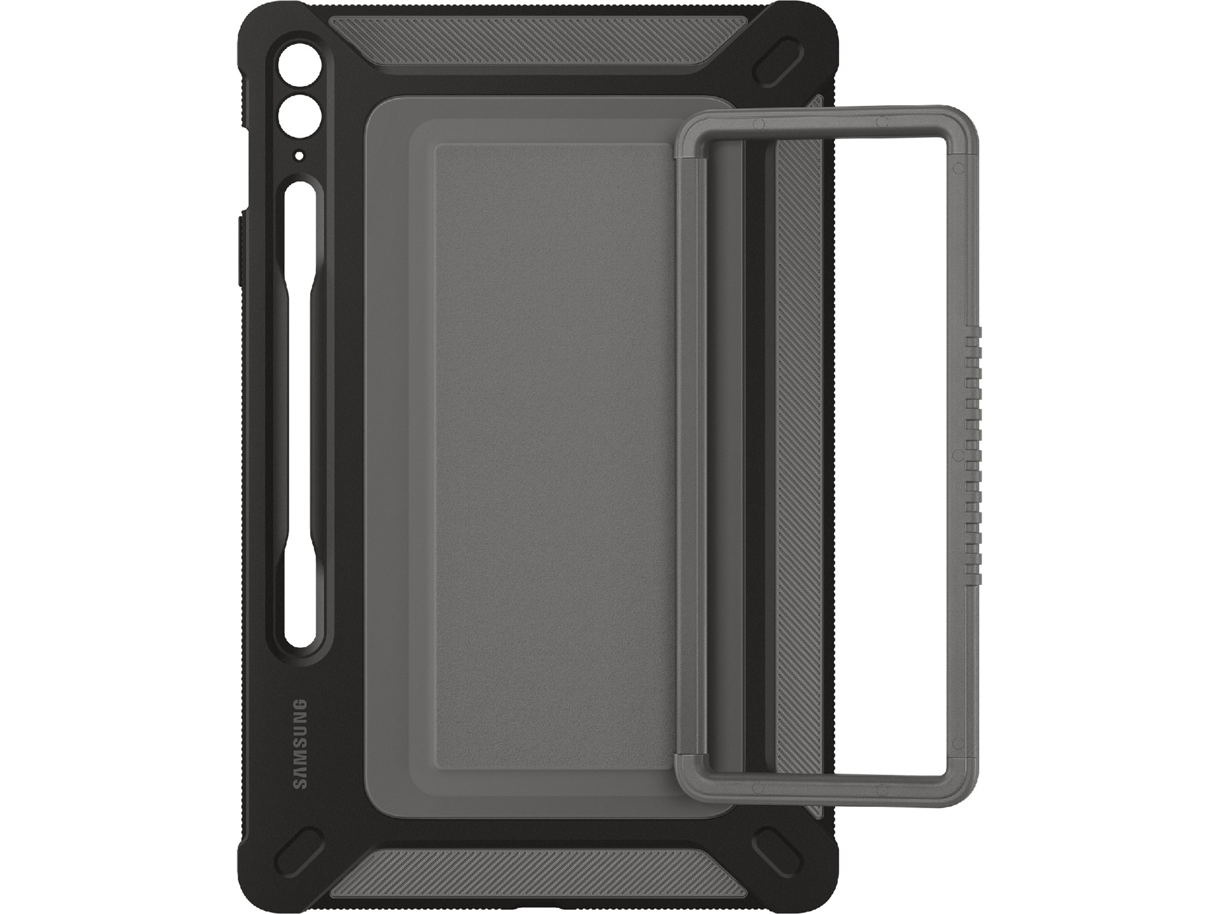 Samsung Galaxy Tab S9 FE+ Outdoor Cover (sort/grå) Cover til tablet