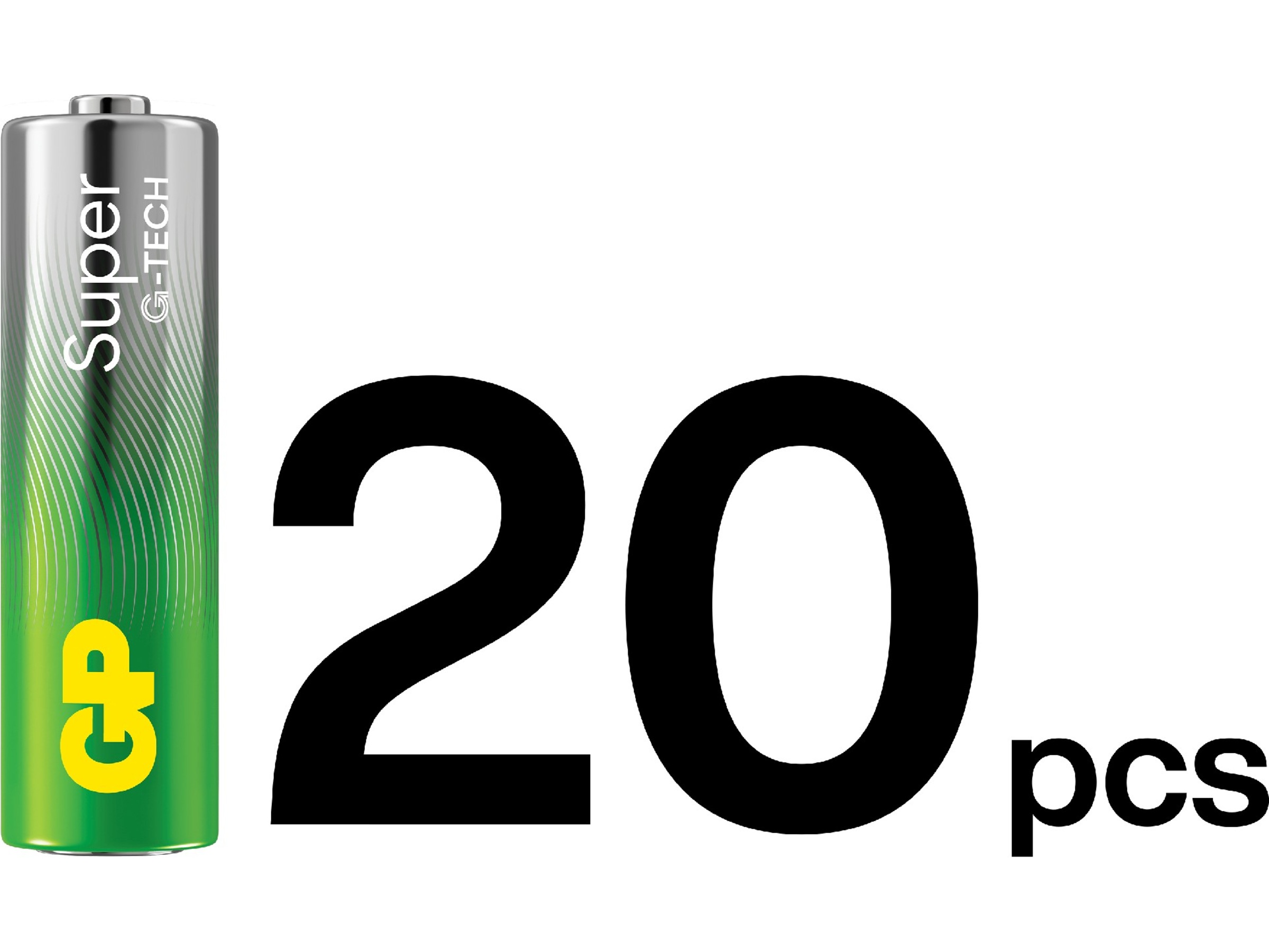 GP Super Alkaline AA/LR6 batteri, 20-pk Generelle batterier