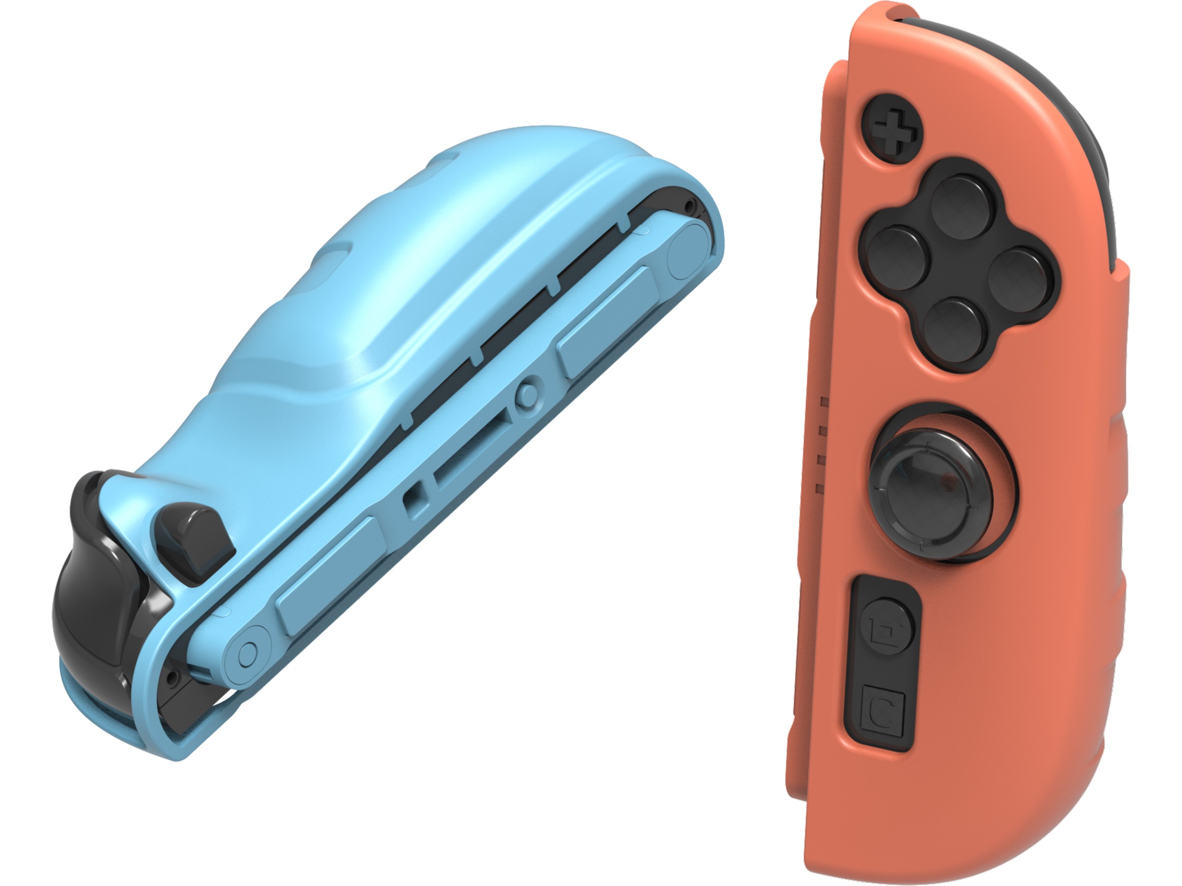 Gaminja Nintendo Switch 2 Joy-Con 2 silikonegreb (blå/orange) Tilbehør til spilkonsoller