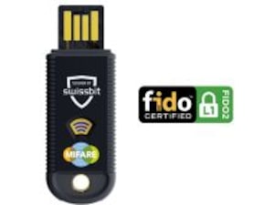 Swissbit iShield Key Pro USB-A sikkerhedsnøgle med FIDO2 & MIFARE Anti-Virus/Sikkerhed