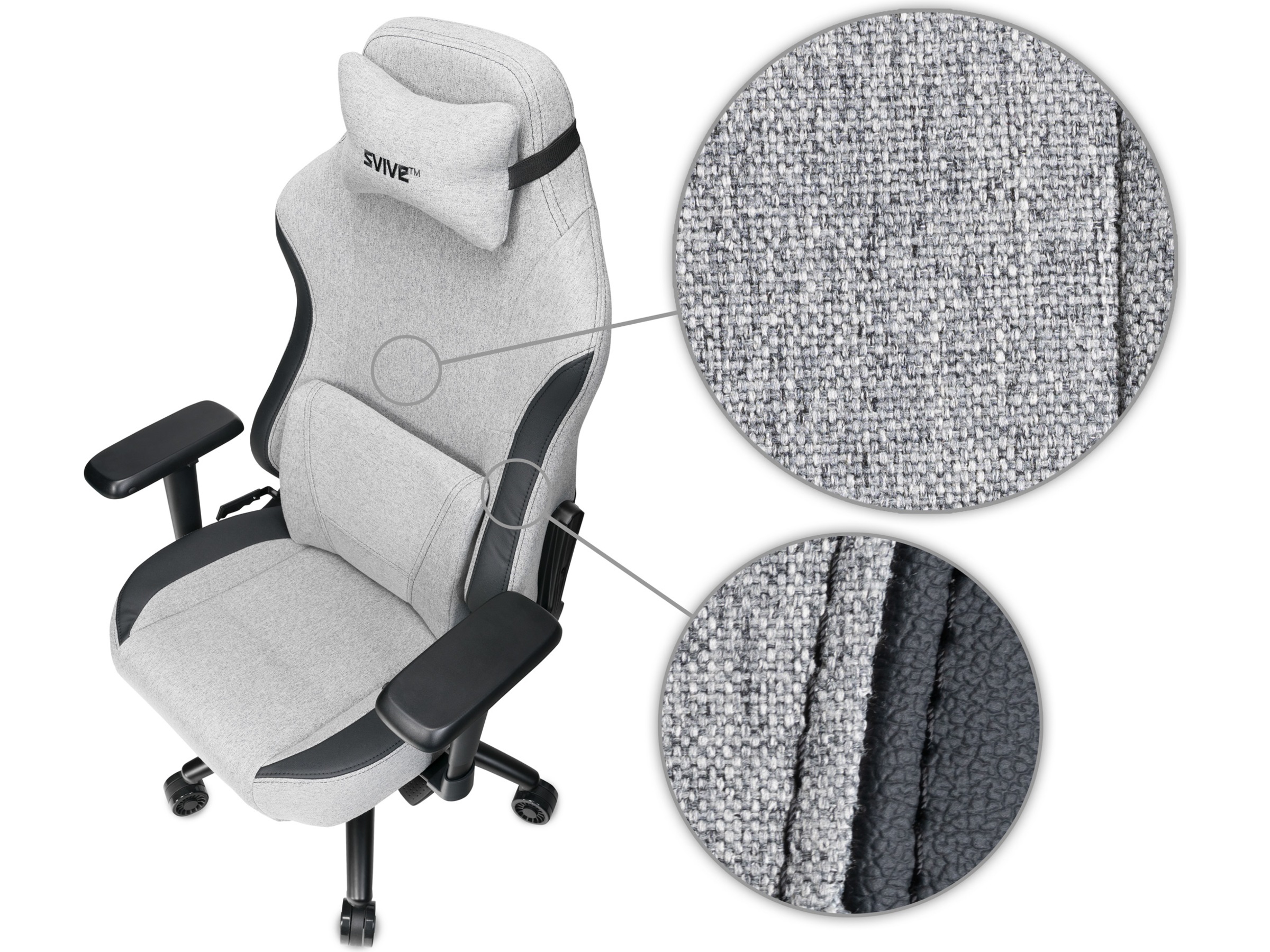 Svive Gemini gamingstol (lys grå) Gamingstole