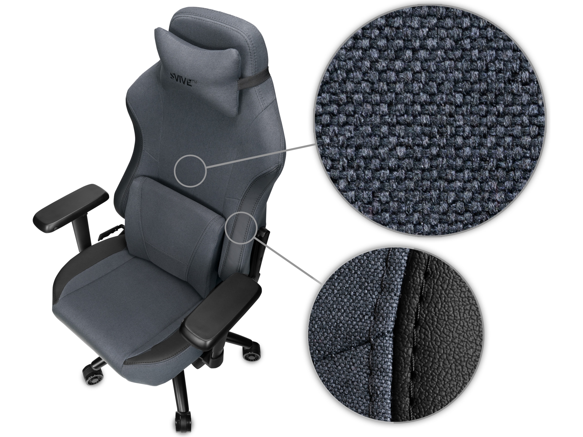 Svive Gemini gamingstol (blågrå) Gamingstole