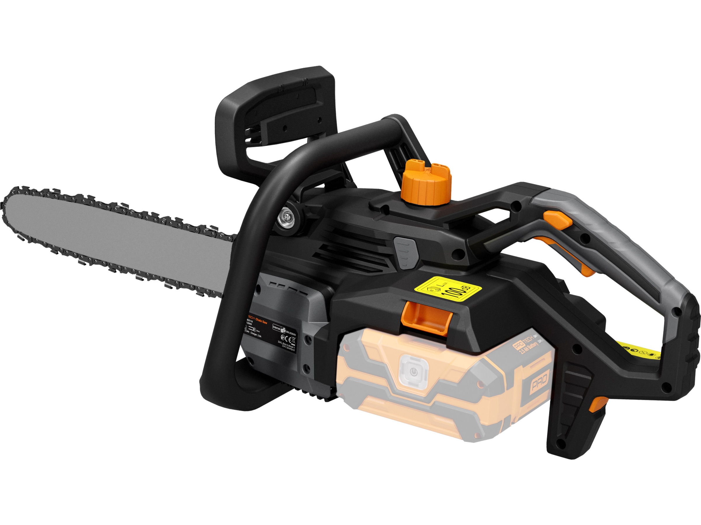 Protech +62 Volt børsteløs motorsag Kædesave