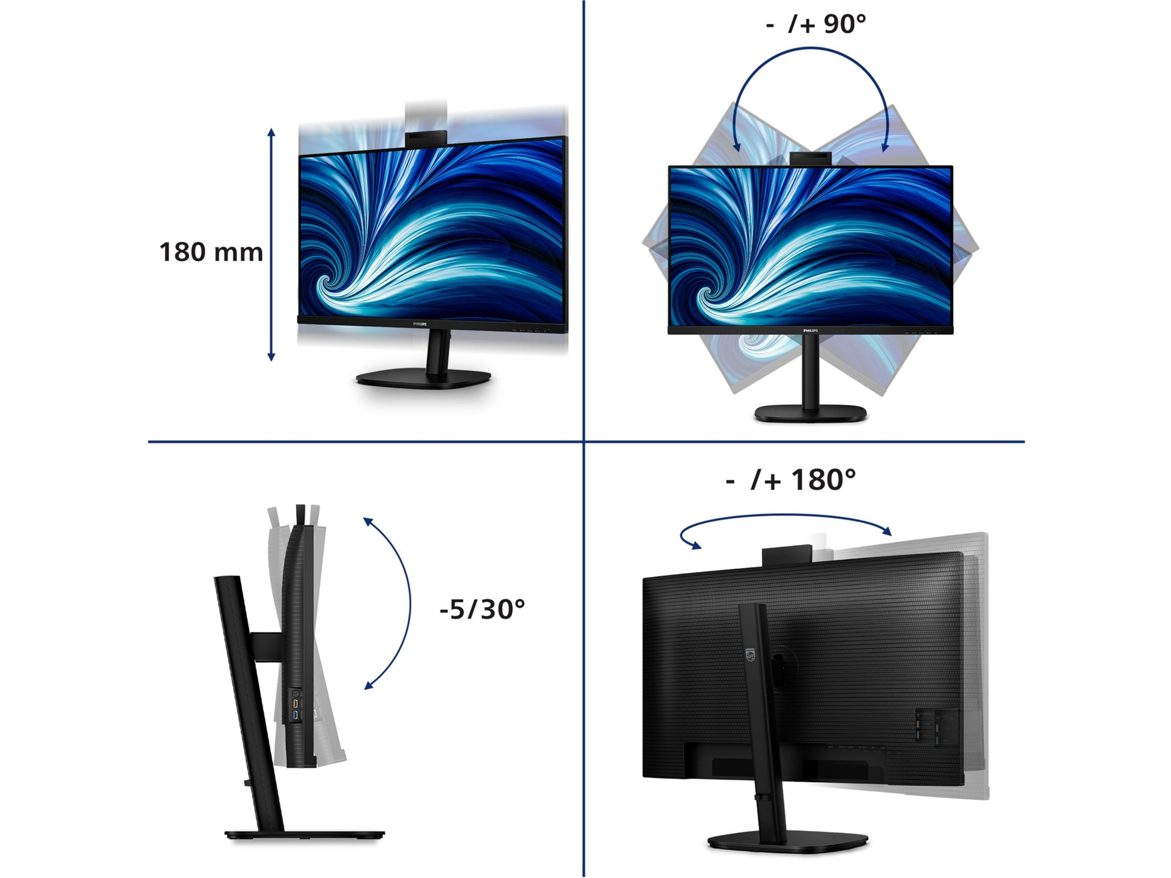 Philips 32" skärm 32B2U3601H/00 Skærme