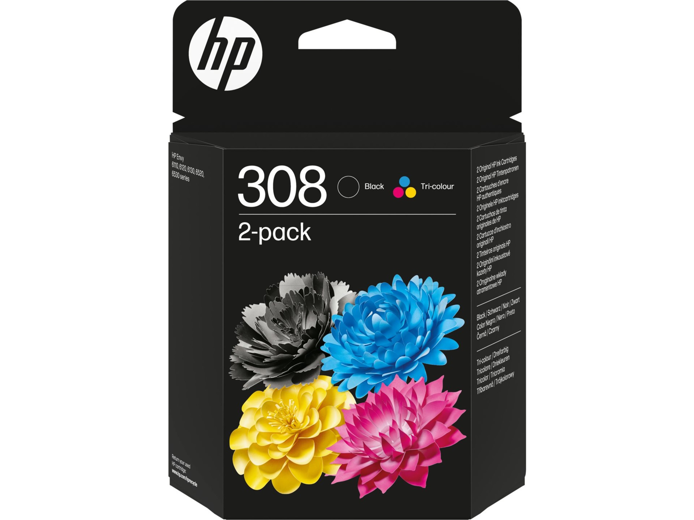 HP Ink 308 Sort/Tri-Color blæk Combo 2-Pack Blækpatroner