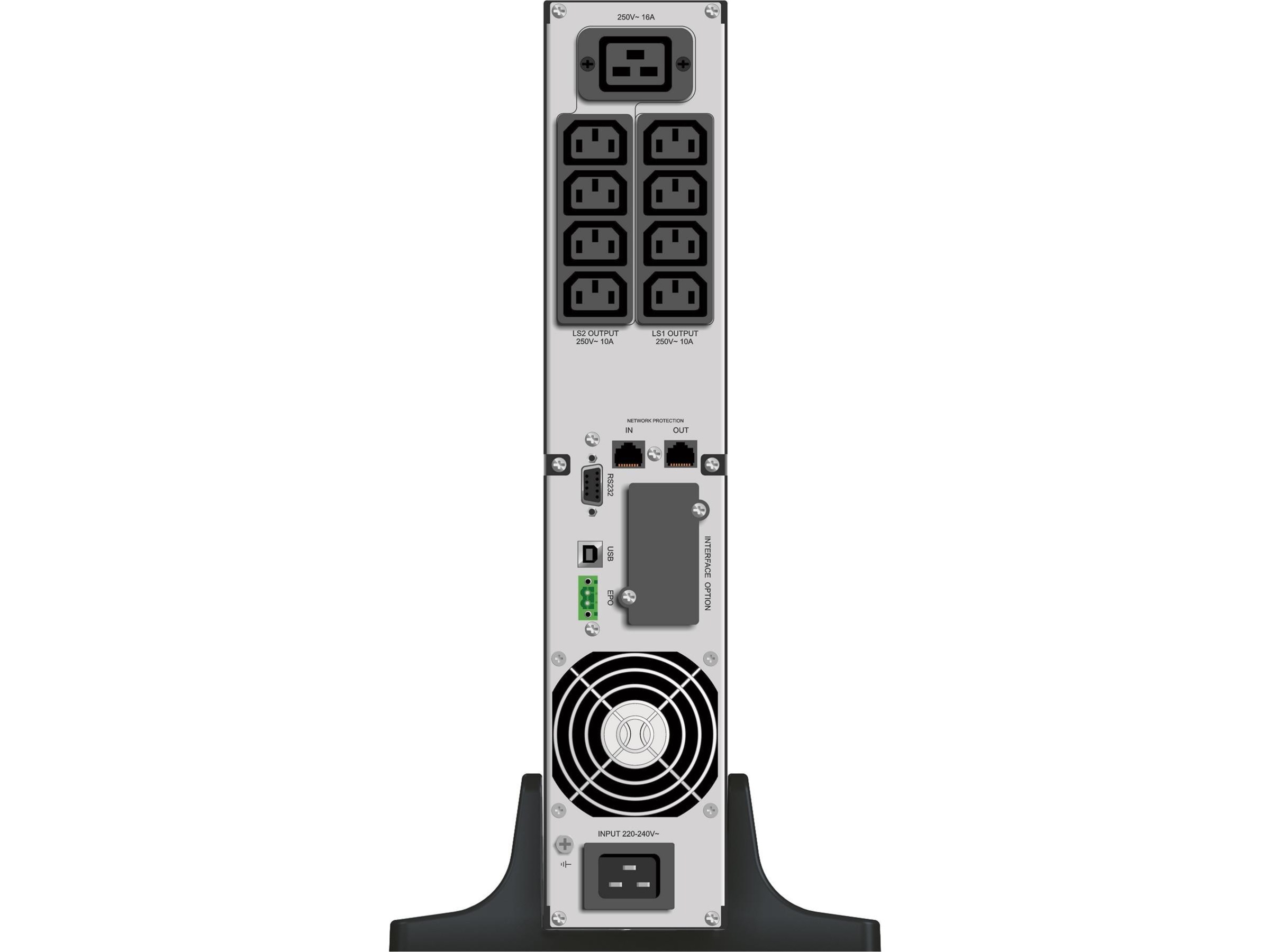 BlueWalker PW UPS VI 3000 RT HID UPS og UPS-batteri