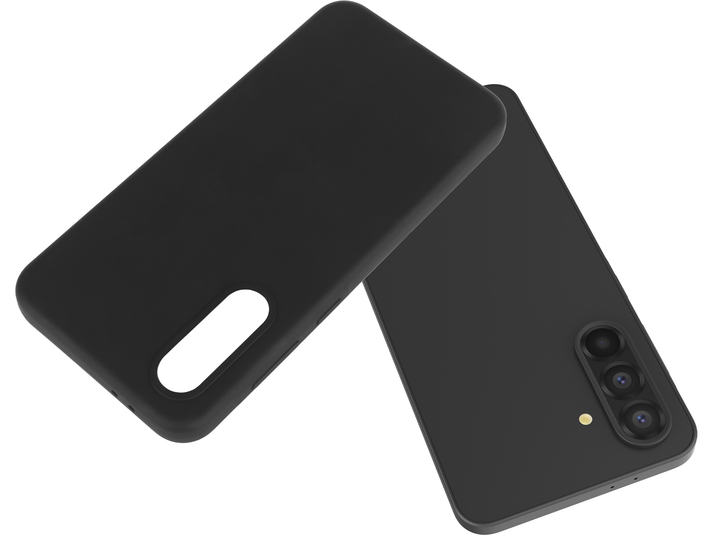 iiglo Galaxy A56 Silikone cover (sort) Mobilcover