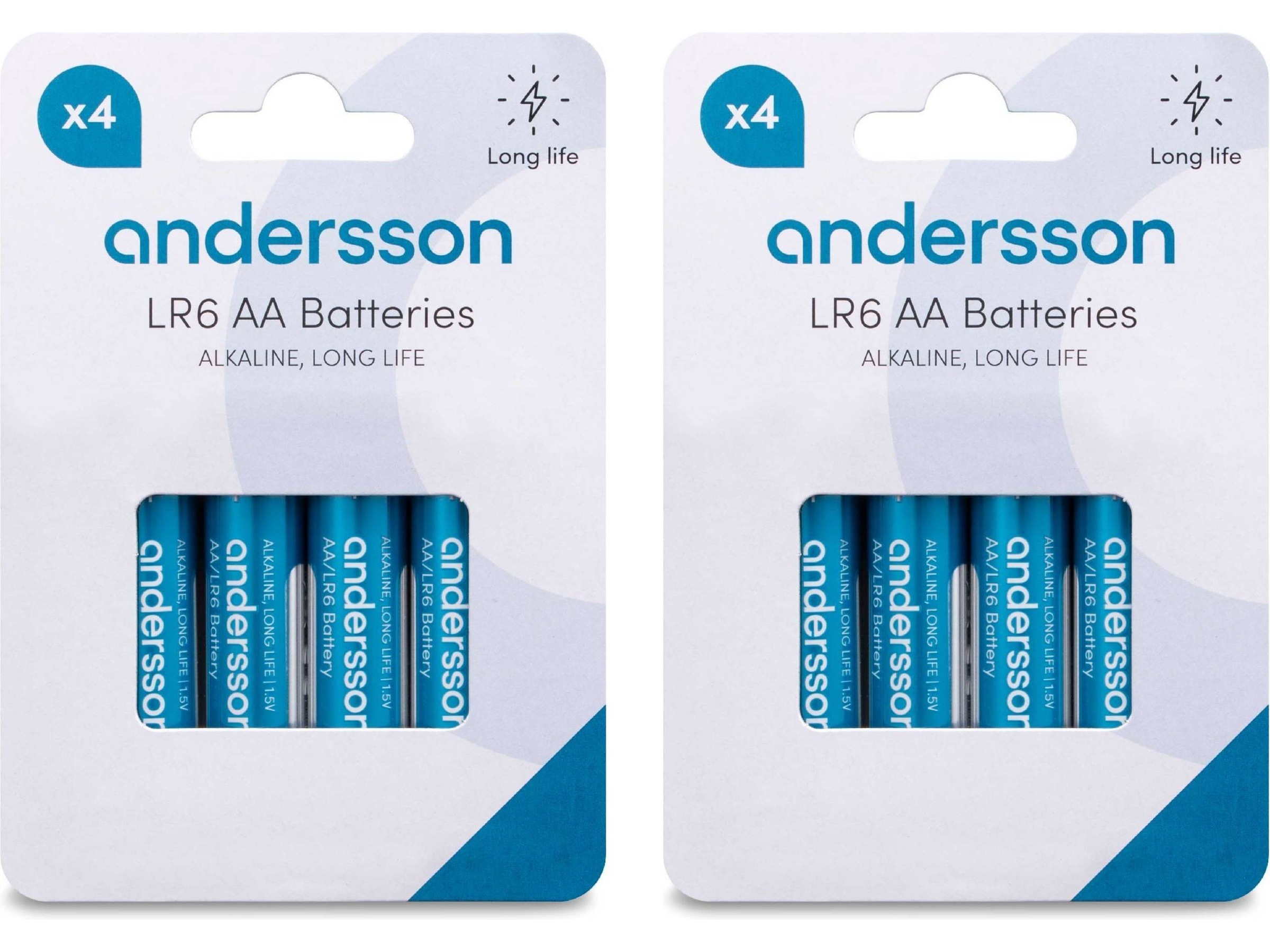 Andersson AAA-batterier, 2x4-pak Generelle batterier