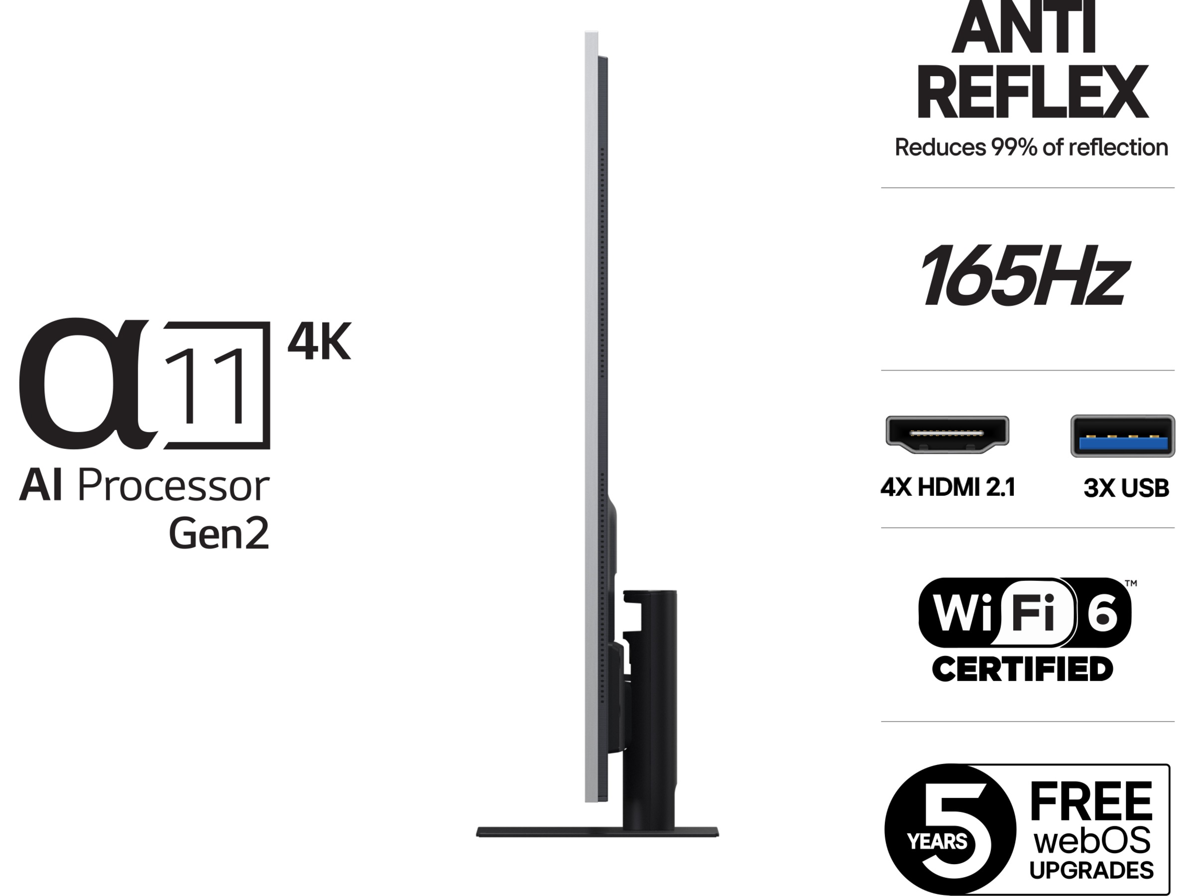 LG 55" G5 AI 4K OLED Smart TV (2025) 50 - 59 tommer TV