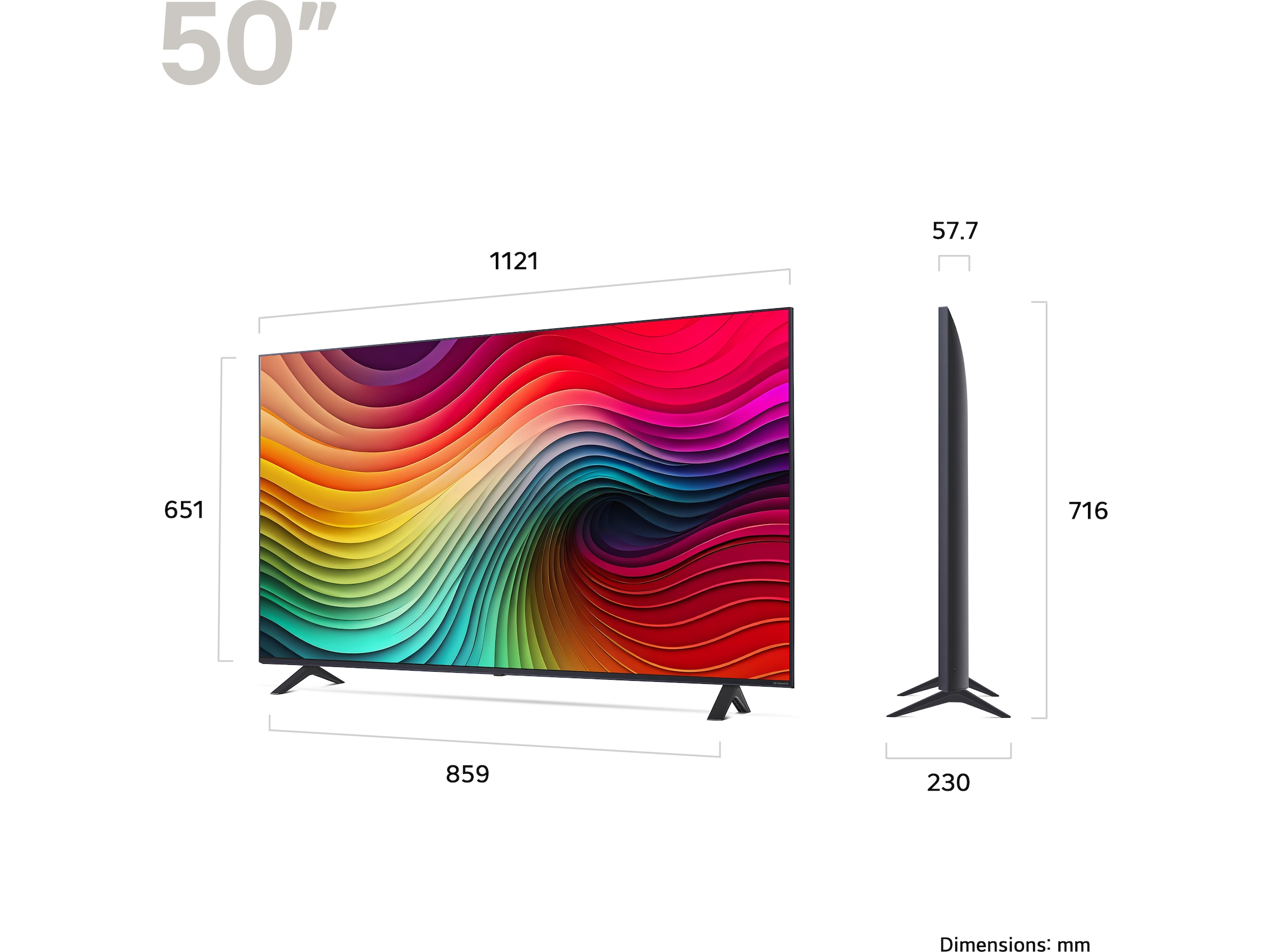 LG 50'' NANO 81 4K TV (2024) 50NANO81T6A 50 - 59 tommer TV