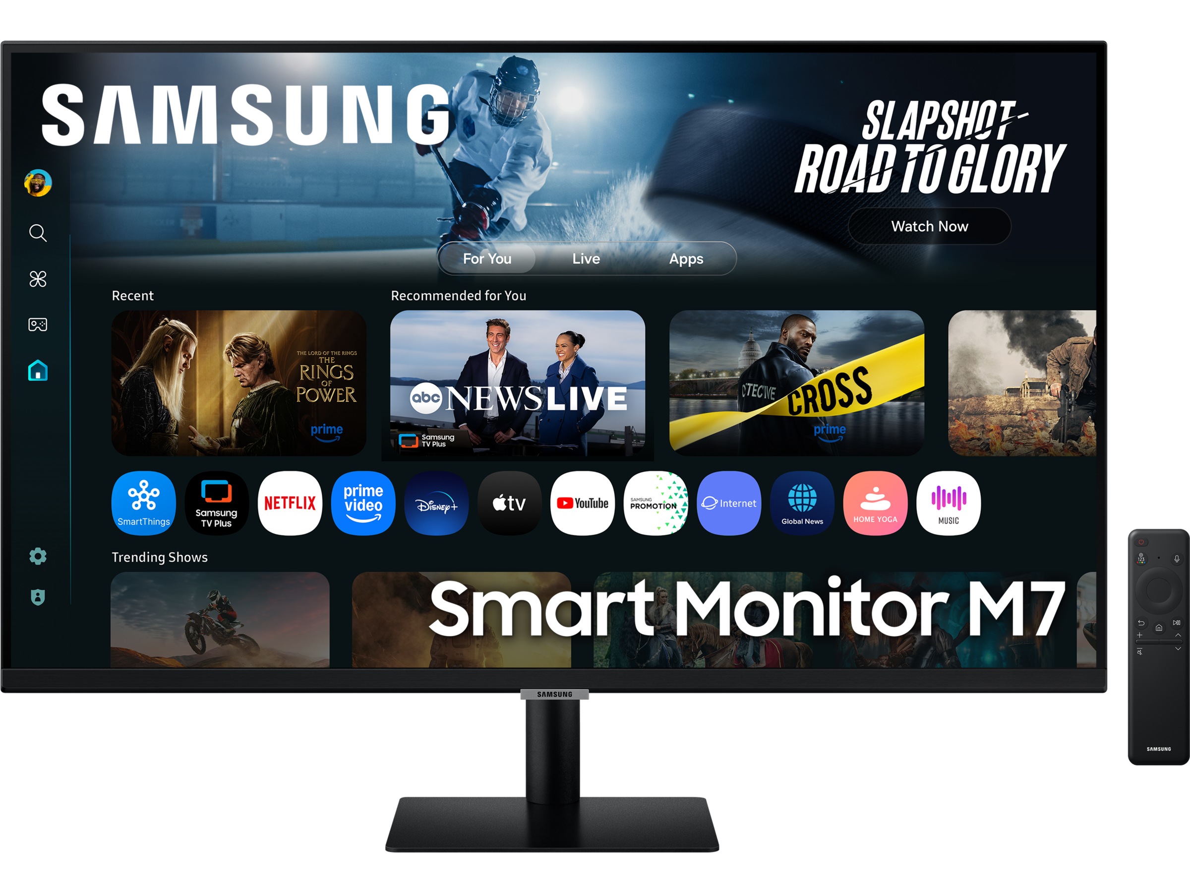 Samsung 32" 4K smart skærm M7 32FM702 (sort) Skærme