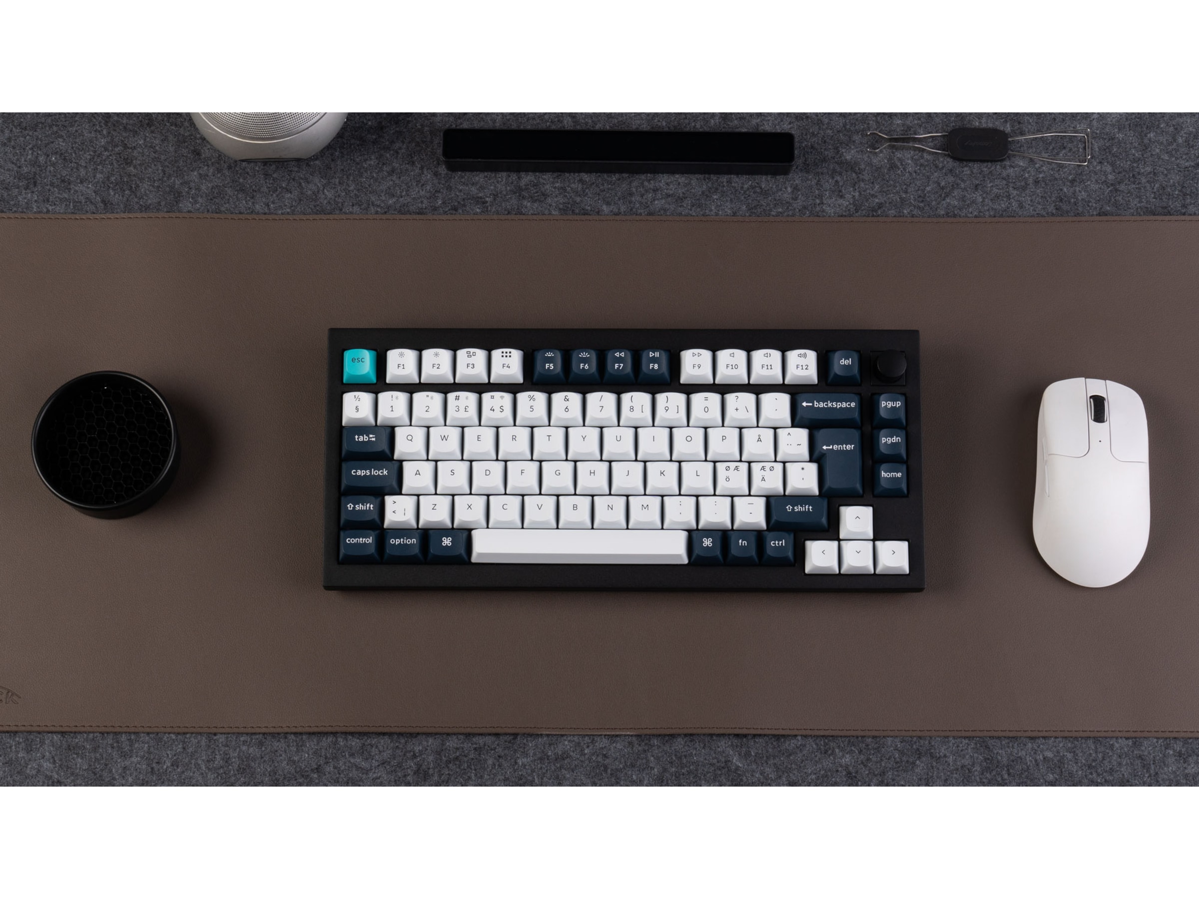 Keychron Q1 MAX 75% Trådløst Tastatur Brown switche Gamingkeyboard