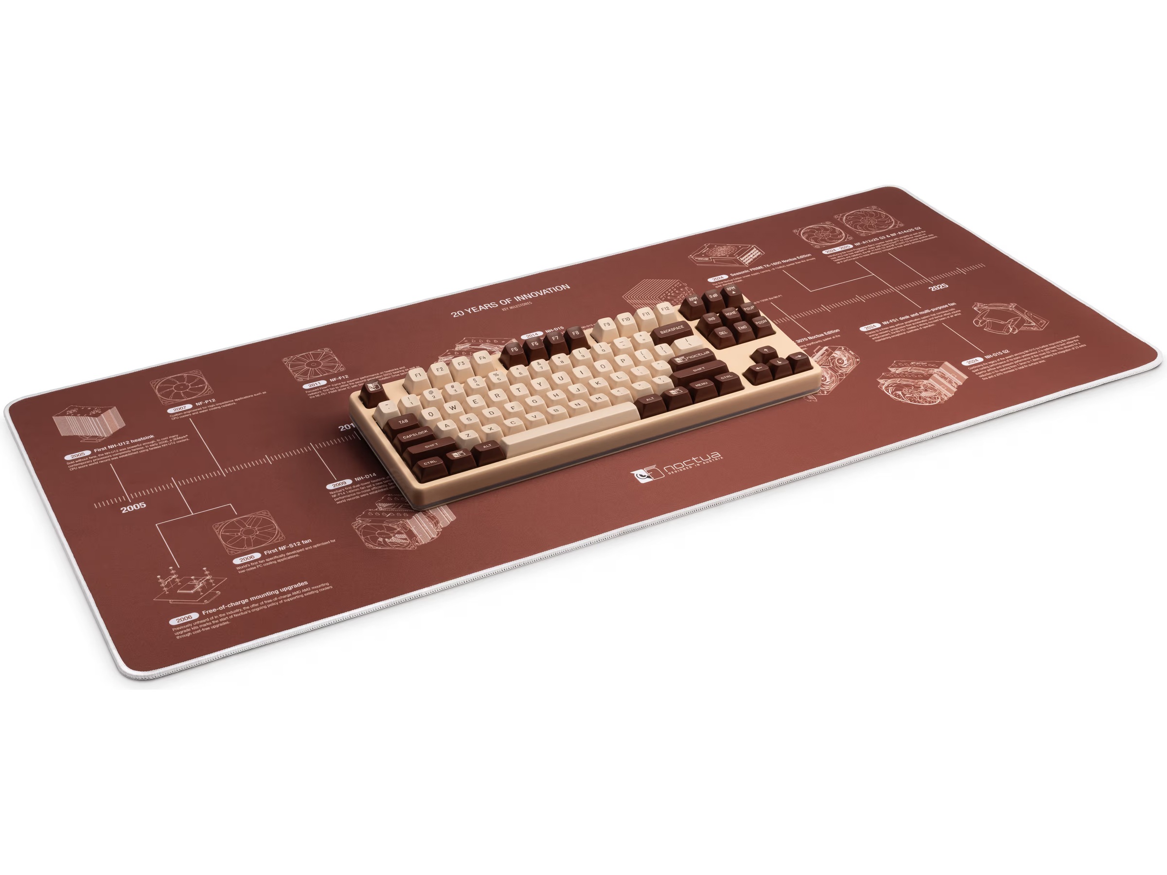 Noctua NP-DM3 20-års jubilæum skrivebordsmåtte Gamingmusemåtte