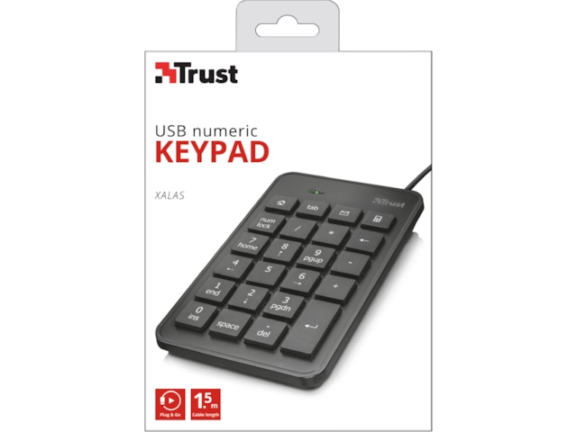 Trust Xalas USB numpad Keyboards