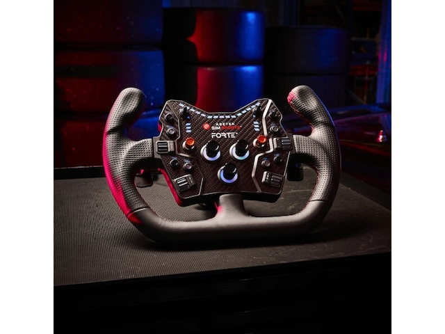 Asetek Forte GT knapboks (sort, aluminium) Rat og pedaler