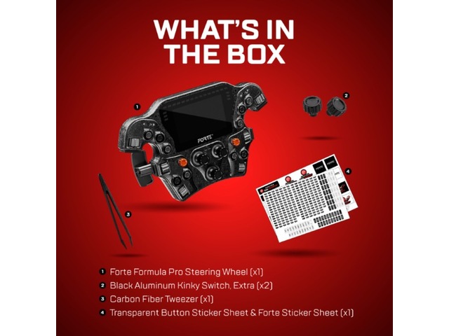 Asetek Forte Formula Pro rat Rat og pedaler