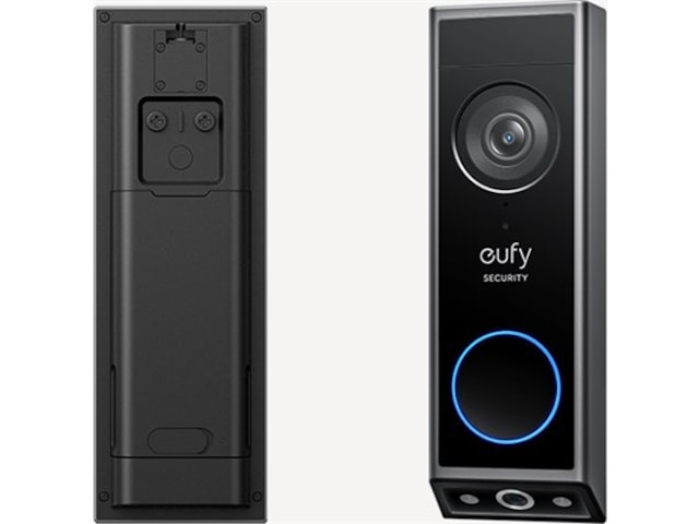 Eufy E340 videoringeklokke +Edge HomeBase Mini Dørklokker