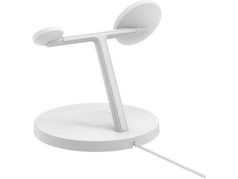 Belkin 3-i-1 Qi2 15W Ladestativ (hvid) Trådløs oplader