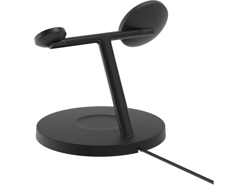 Belkin 3-i-1 Qi2 15W Ladestativ (sort) Trådløs oplader