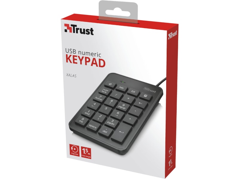Trust Xalas USB numpad Keyboards