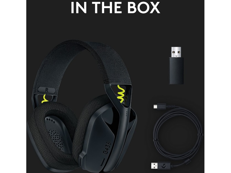 Logitech G435 LIGHTSPEED Trådløst Gaming Headset (sort) Gamingheadset