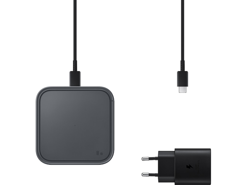 Samsung Trådløs oplader Pad med kabel  (sort) Trådløs oplader