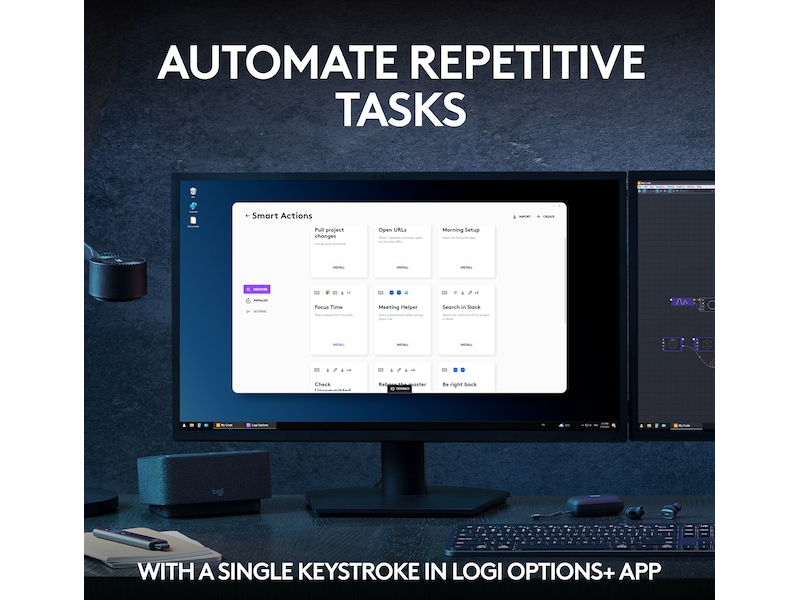 Logitech MX Keys S Trådløst Tastatur (graphite) Keyboards