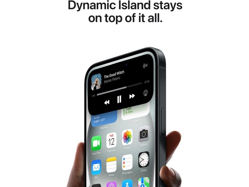 iPhone 15 128GB (sort) Mobiltelefoner