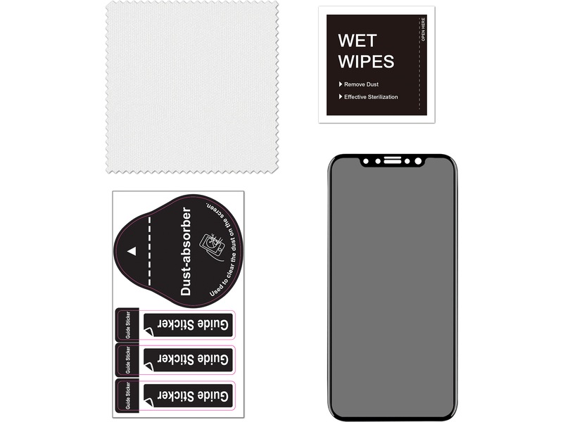 iiglo iPhone 11 3D Privacy Skærmbeskytter Skærmbeskyttelse mobiltelefon