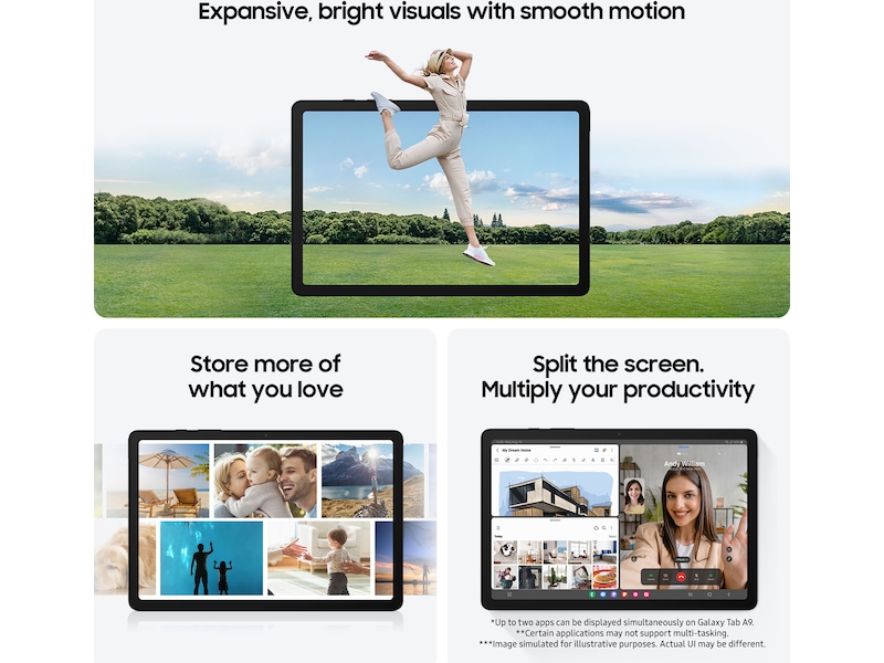 Samsung Galaxy Tab A9 4G (LTE) 64GB (marineblå) Tablets