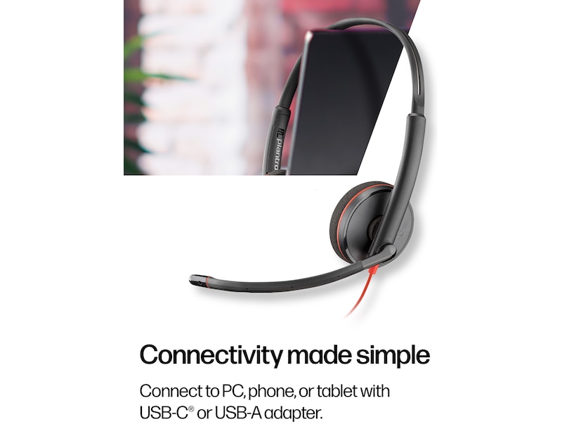 Poly Blackwire MS 3320 USB-C Headset Kablet headset