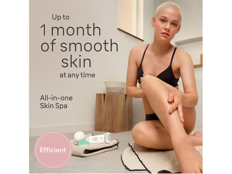 Braun Silk-épil 7 SkinSpa SE7-081 Epilator (hvid/sølv) Epilator & IPL-hårfjerning