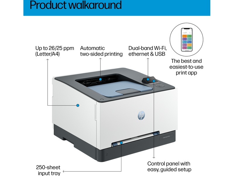 HP LaserJet Pro 3202dw laserprinter Printere