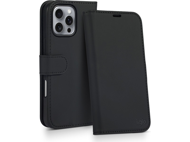 iiglo iPhone 16 Pro Wallet cover (sort) Mobilcover