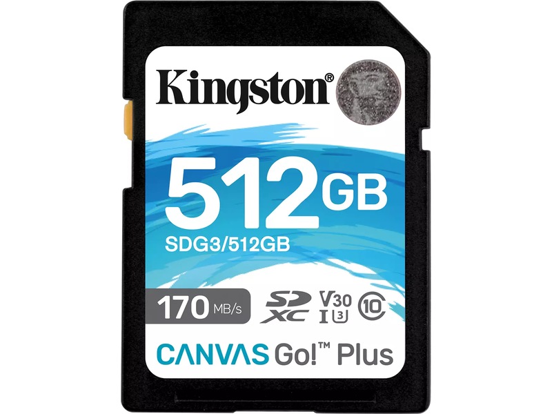Kingston Canvas Go Plus SDXC 512GB Flash-hukommelse