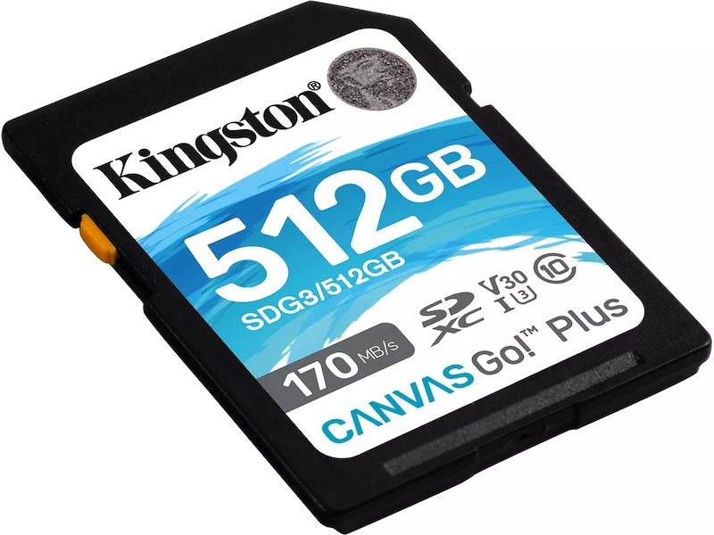 Kingston Canvas Go Plus SDXC 512GB Flash-hukommelse