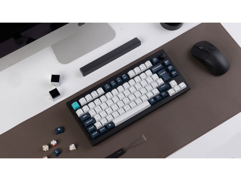 Keychron Q1 MAX 75% Trådløst Tastatur Brown switche Gamingkeyboard