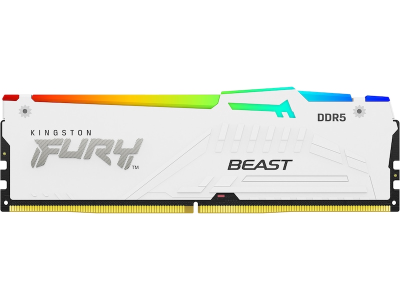 Kingston FURY Beast RGB DDR5 6000MHz 32GB (hvid) Hukommelse (RAM)