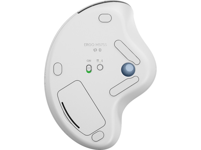 Logitech ERGO M575S Trådløs Mus Trackball (off-white) Ergonomiske