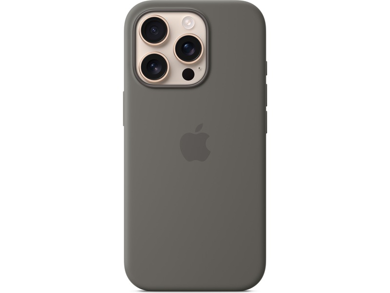 Apple iPhone 16 Pro Silikonecover (granitgrå) Mobilcover